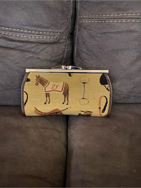 Brighton Handbags - Brighton Brown Satin-Lined Clasp Coin Purse